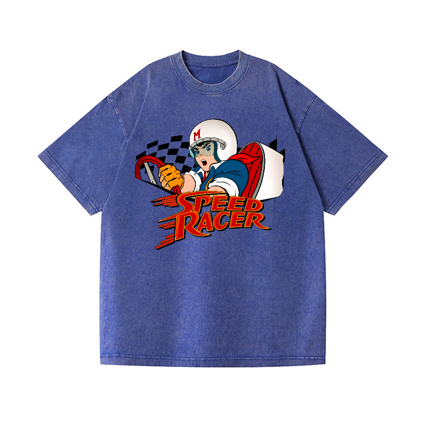 Speed Racer Vintage Wash Japanese Design T-Shirt