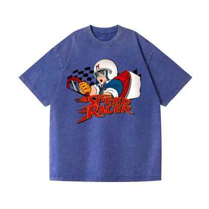 Speed Racer Vintage Wash Japanese Design T-Shirt