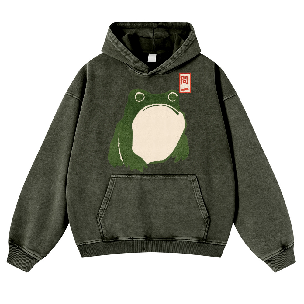 Matsumoto Hoji Vintage Washed Thick Cotton Hoodie