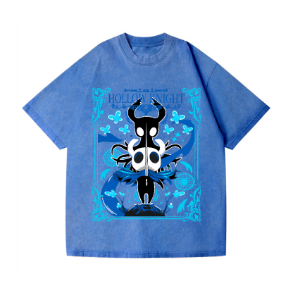 Hollow Knight Vintage Wash Japanese Design T-Shirt