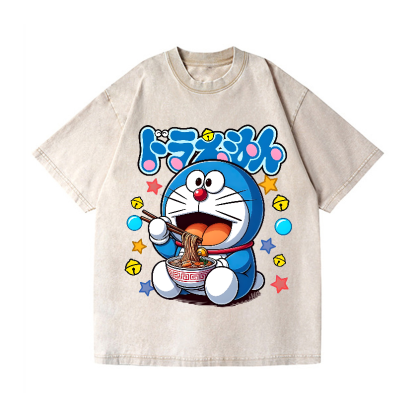Doraemon Vintage Wash Japanese Design T-Shirt