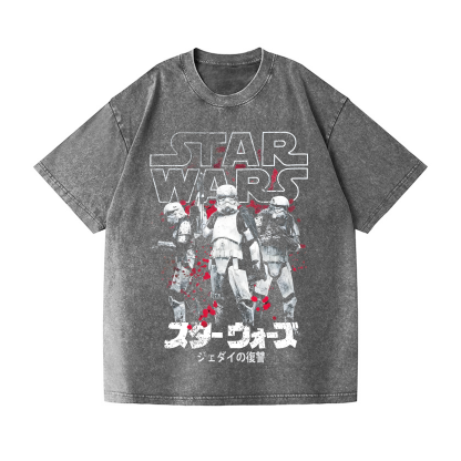 Storm Trooper Star Wars Vintage Wash Japanese Design T-Shirt