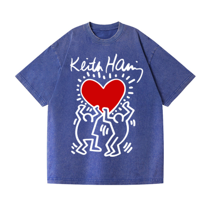 Keith Haring Vintage Wash Japanese Design T-Shirt