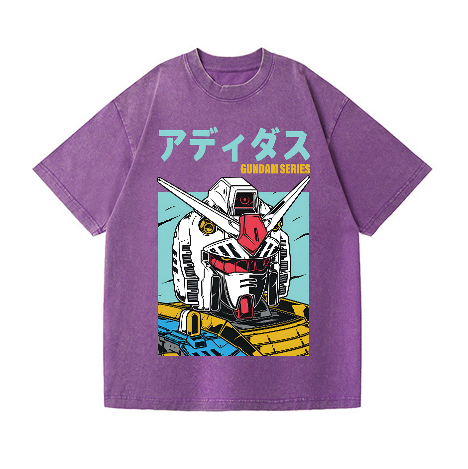 Mobile Suit Gundam Vintage Wash Japanese Design T-Shirt
