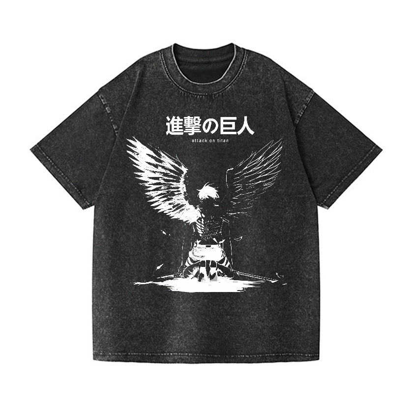AOT Vintage Wash Japanese Design T-Shirt
