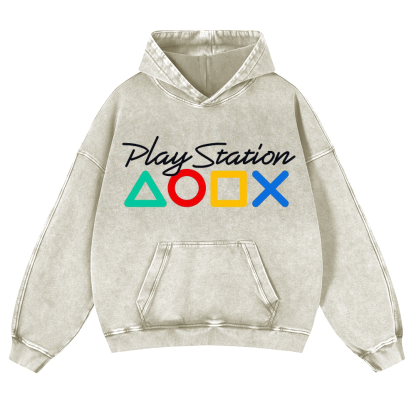 PS Vintage Washed Thick Cotton Hoodie