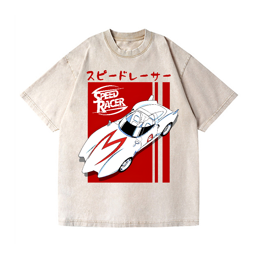 Speed Racer Vintage Wash Japanese Design T-Shirt