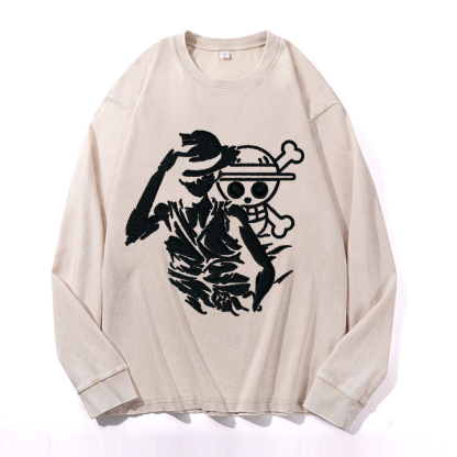 OP Vintage Cotton Wash Crewneck Sweatshirt