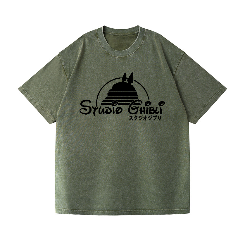 Studio Ghibli Totoro Vintage Wash Japanese Design T-Shirt