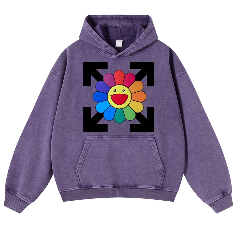 Sunflower TM Vintage Washed Thick Cotton Hoodie