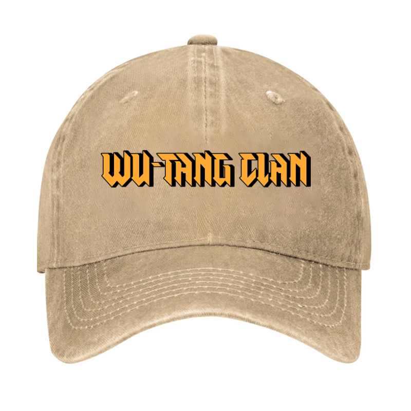 Wu Tang Clan Text Vintage Cotton Cap