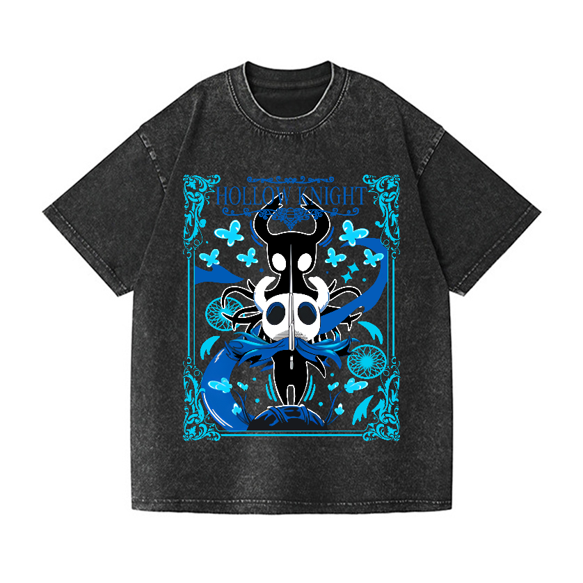 Hollow Knight Vintage Wash Japanese Design T-Shirt