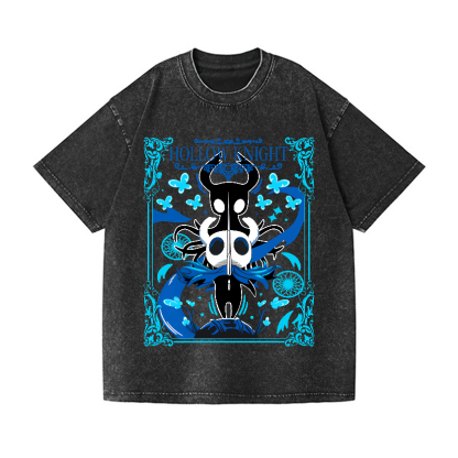 Hollow Knight Vintage Wash Japanese Design T-Shirt
