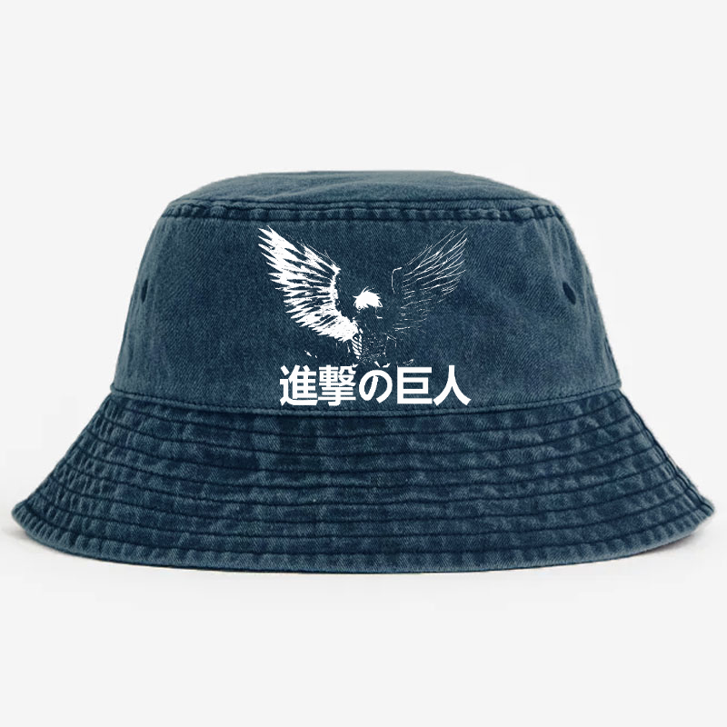 AOT Vintage 100% Cotton Bucket Hat