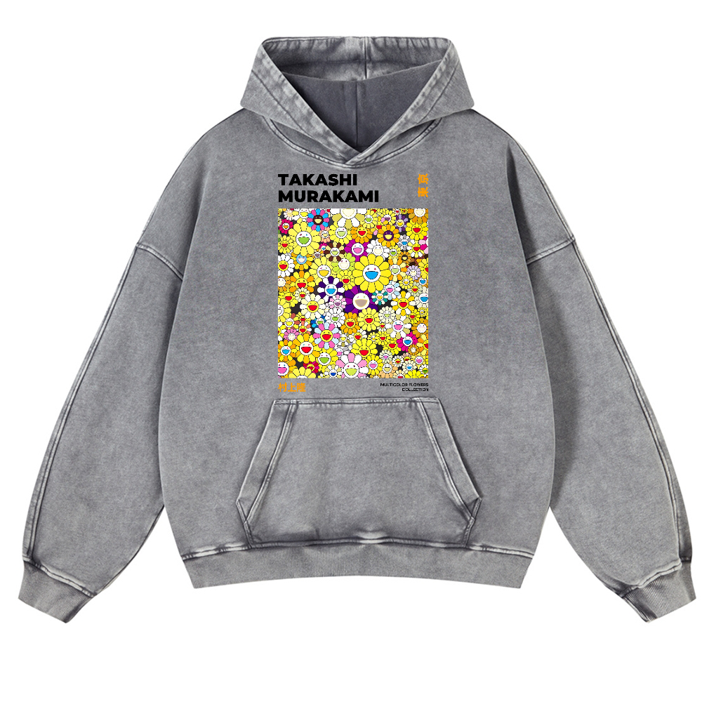 Sunflower TM Vintage Washed Thick Cotton Hoodie