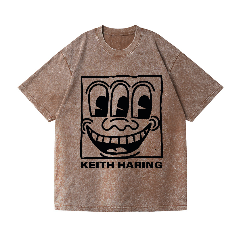 Keith Haring Vintage Wash Japanese Design T-Shirt