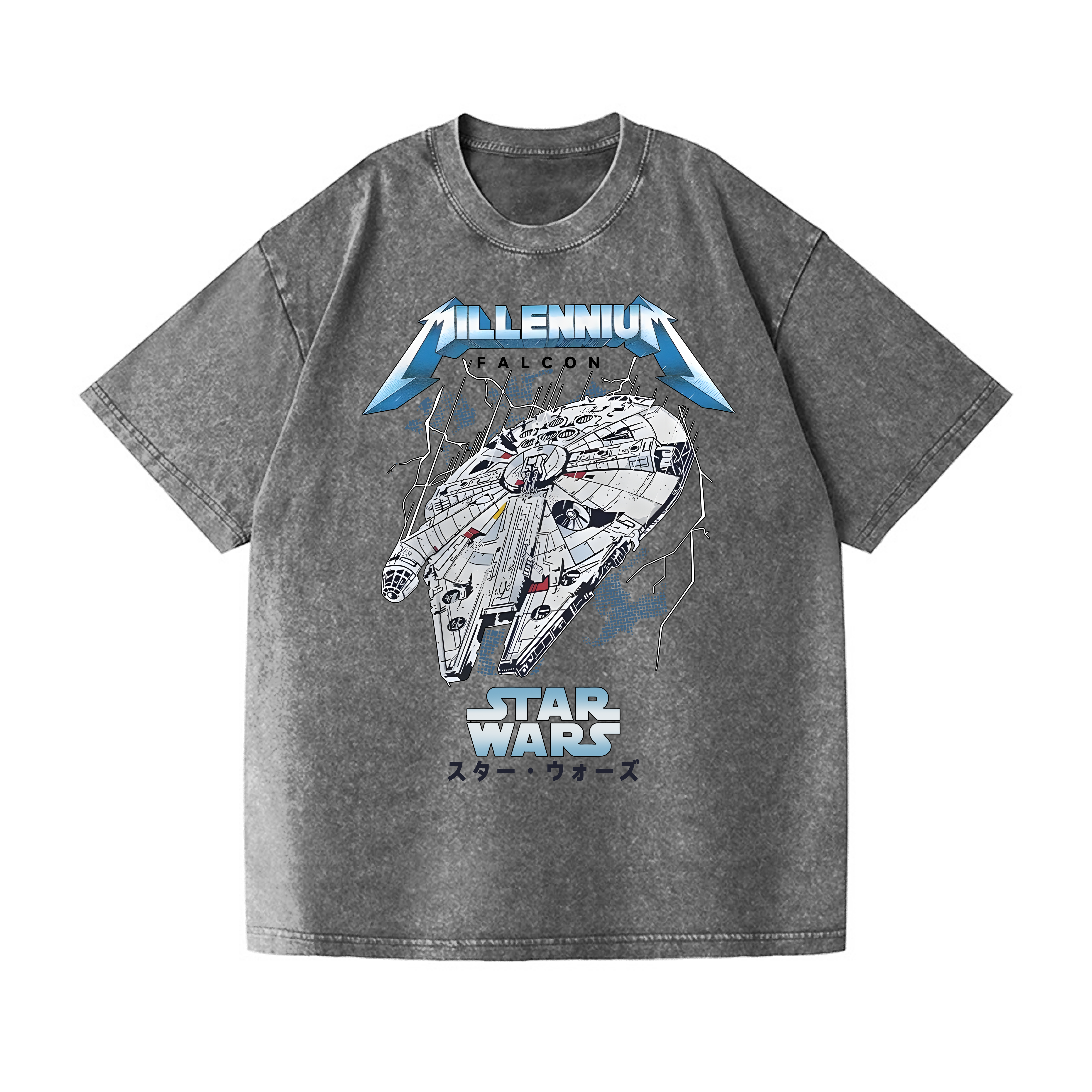 Star Wars Vintage Wash Japanese Design T-Shirt