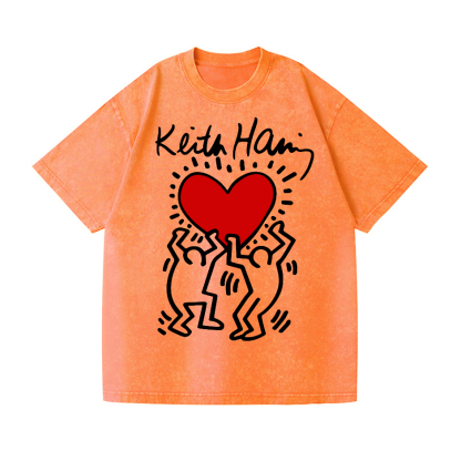 Keith Haring Vintage Wash Japanese Design T-Shirt