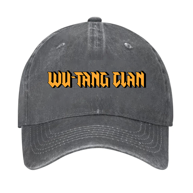 Wu Tang Clan Text Vintage Cotton Cap