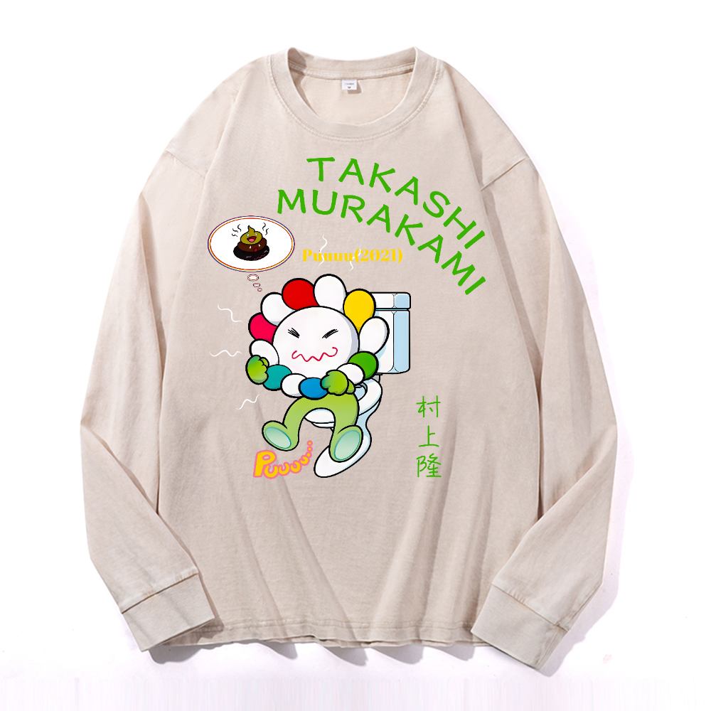Sunflower TM Vintage Cotton Wash Crewneck Sweatshirt