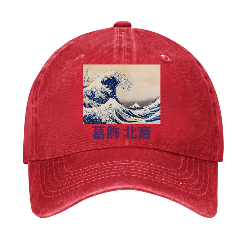 Katsushika Hokusai Great Wave Vintage Cotton Cap