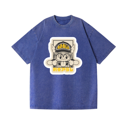 Arale Vintage Wash Japanese Design T-Shirt