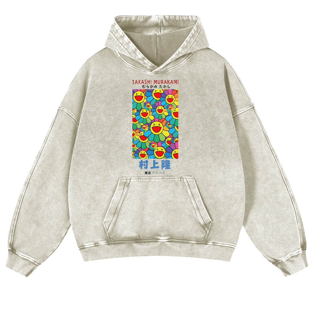Sunflower TM Vintage Washed Thick Cotton Hoodie
