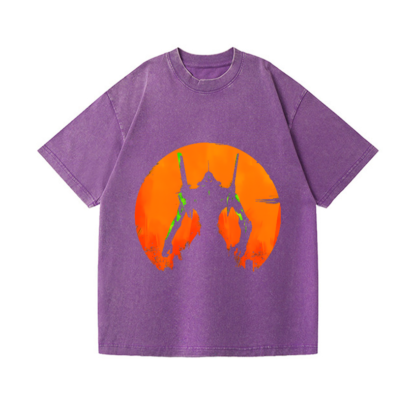 Evangelion Vintage Wash Japanese Design T-Shirt