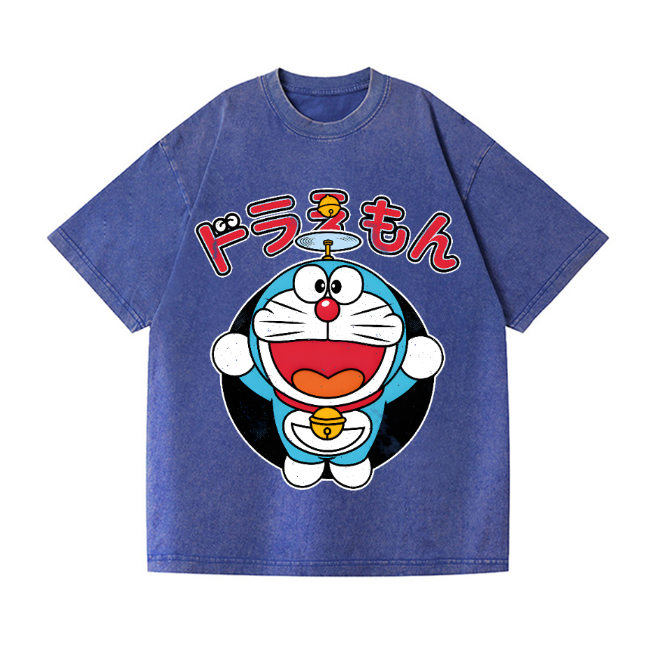 Doraemon Vintage Wash Japanese Design T-Shirt