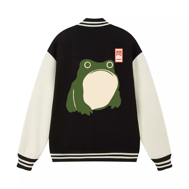 Matsumoto Hoji Frog Vintage Cotton Varsity Jacket