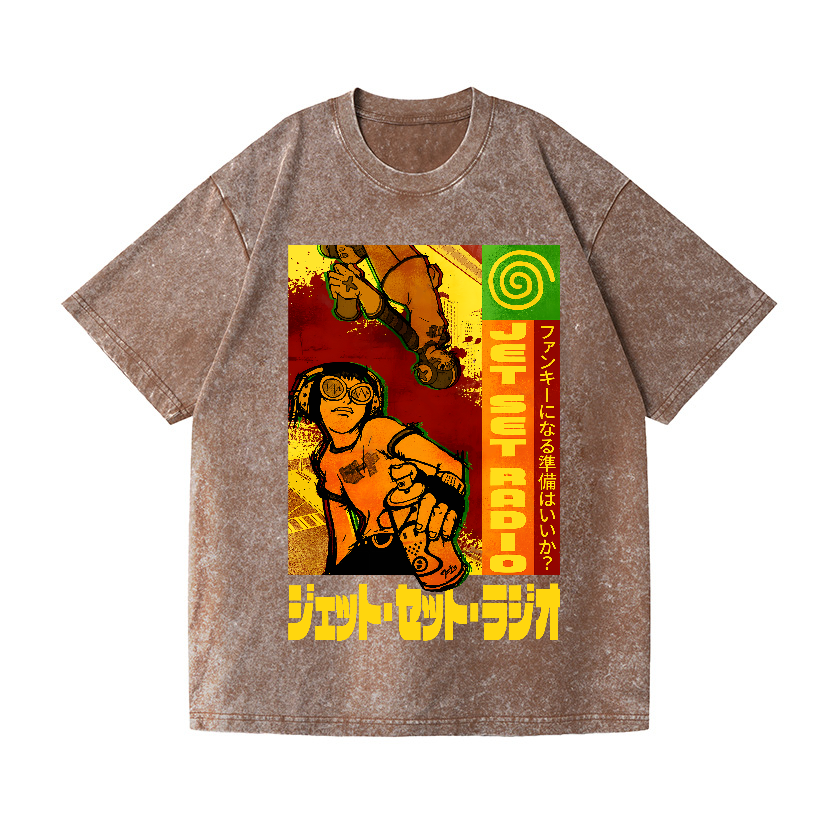 Jet Set Radio Vintage Wash Japanese Design T-Shirt