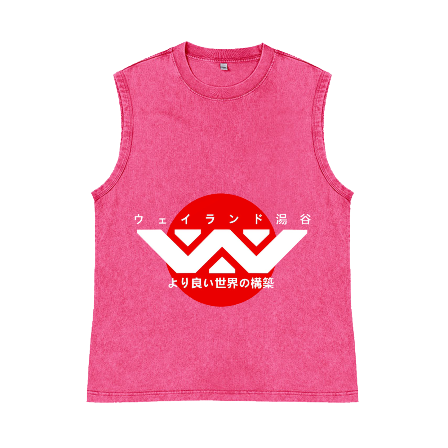 Alien Weyland Yutani Pure Cotton Wash-Dyed Sleeveless Tank Top