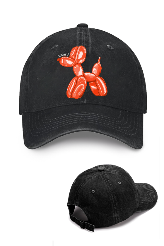 Koons Balloon Dog Vintage Cotton Cap