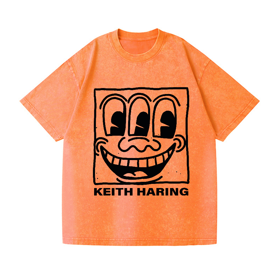 Keith Haring Vintage Wash Japanese Design T-Shirt