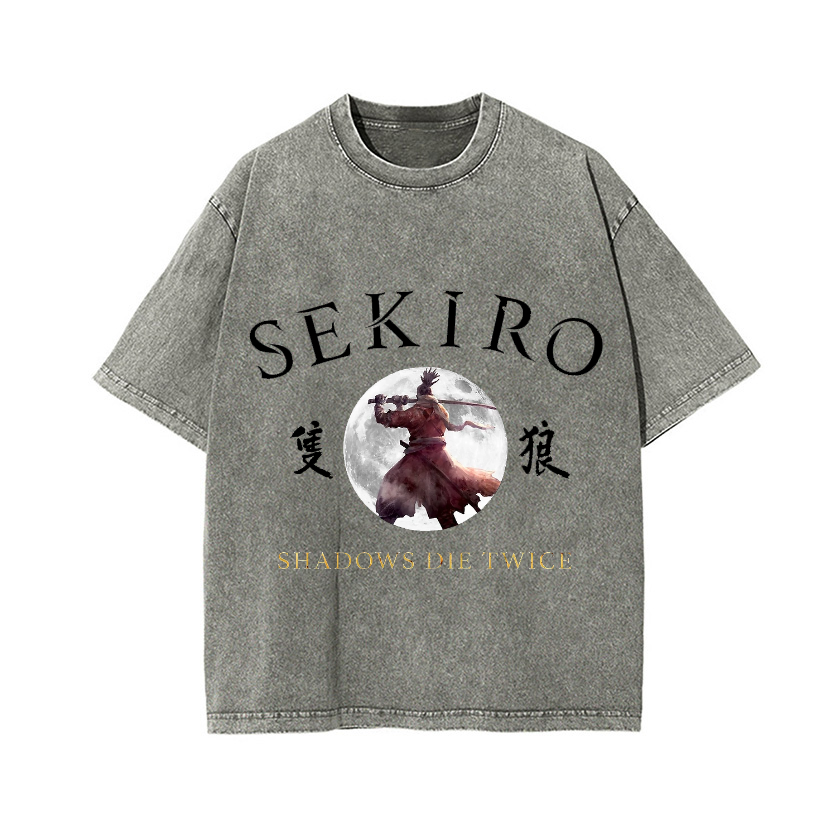 Sekiro Vintage Wash Japanese Design T-Shirt