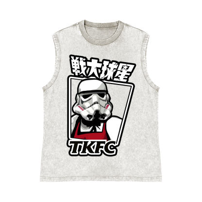 Star Wars TKFC Pure Cotton Wash-Dyed Sleeveless Tank Top