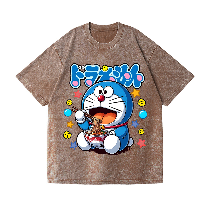 Doraemon Vintage Wash Japanese Design T-Shirt