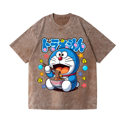 Doraemon Vintage Wash Japanese Design T-Shirt