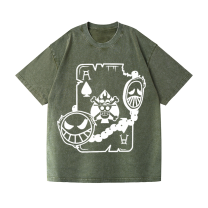 One Piece Vintage Wash Japanese Design T-Shirt
