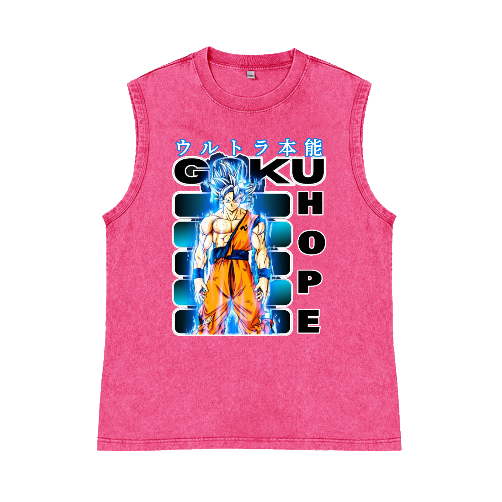DB Son Goku Pure Cotton Wash-Dyed Sleeveless Tank Top