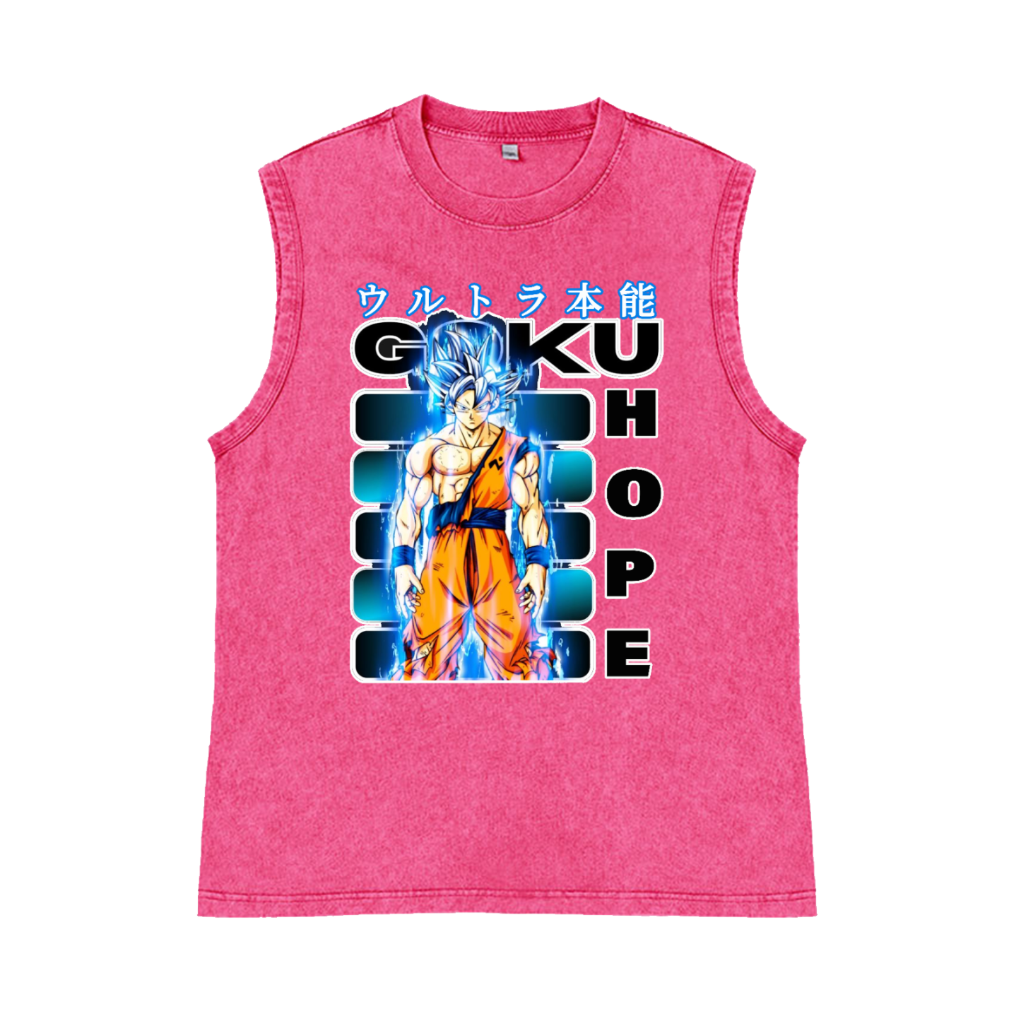 DB Son Goku Pure Cotton Wash-Dyed Sleeveless Tank Top