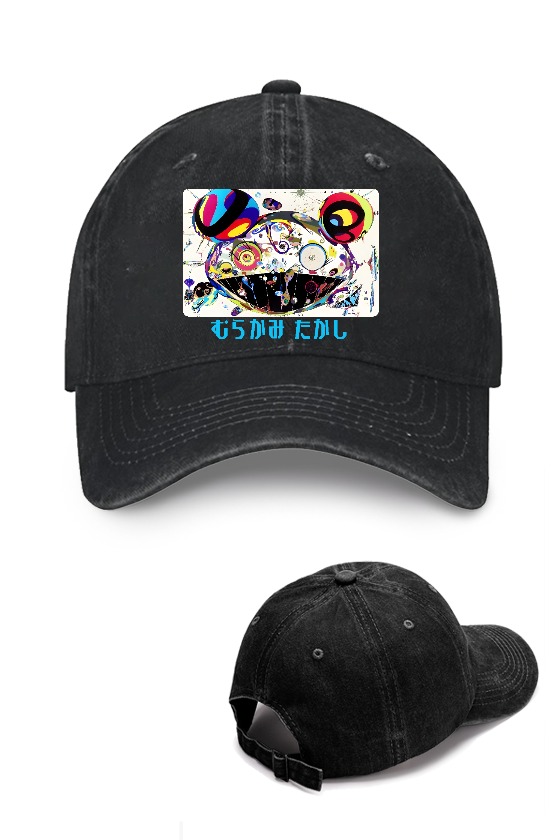 Japan Sunflower Panda TM Vintage Cotton Cap