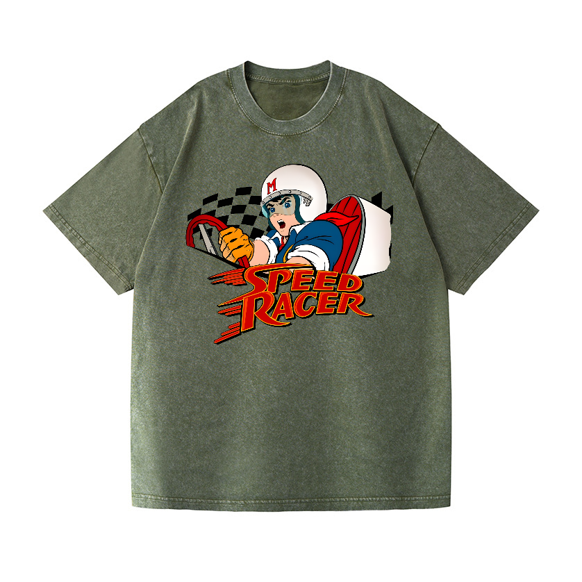 Speed Racer Vintage Wash Japanese Design T-Shirt