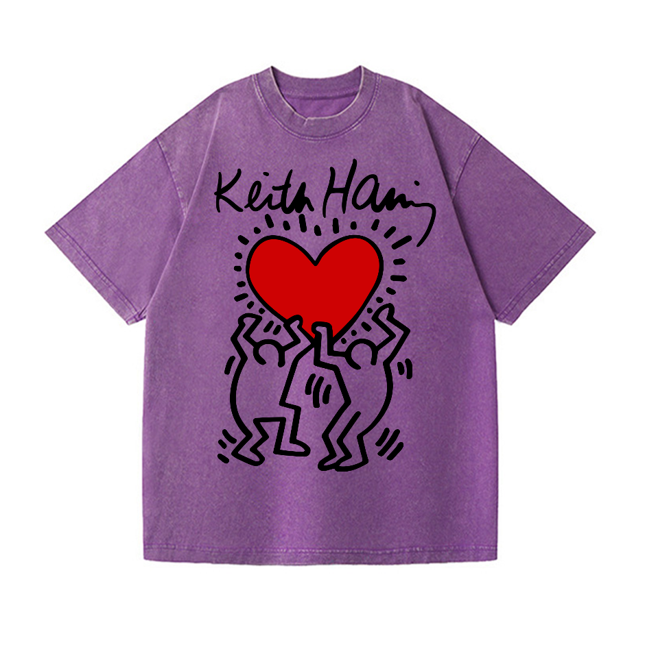 Keith Haring Vintage Wash Japanese Design T-Shirt