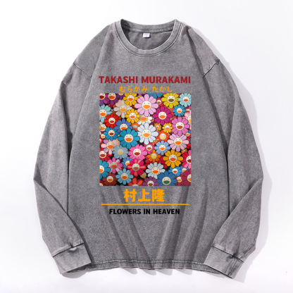 Sunflower TM Vintage Cotton Wash Crewneck Sweatshirt
