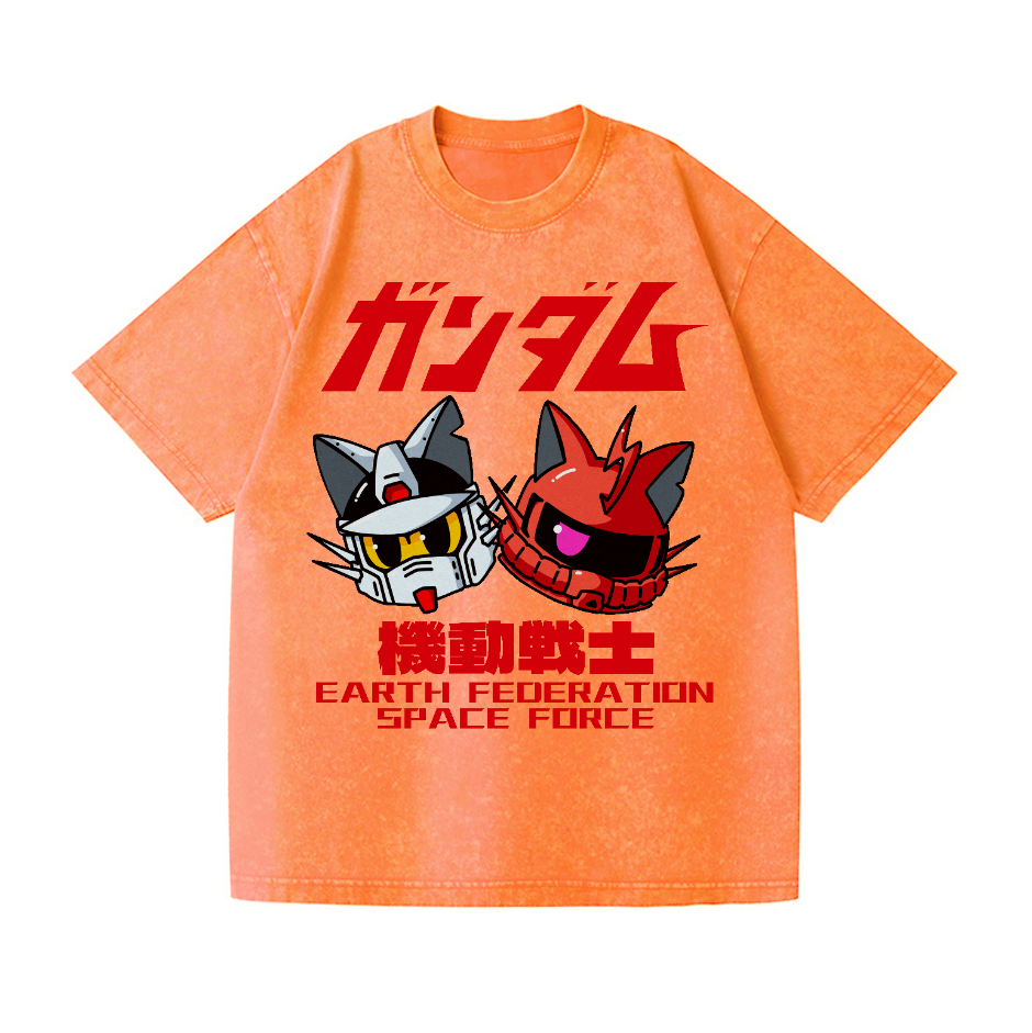 E.F.S.F. Gundam Vintage Wash Japanese Design T-Shirt