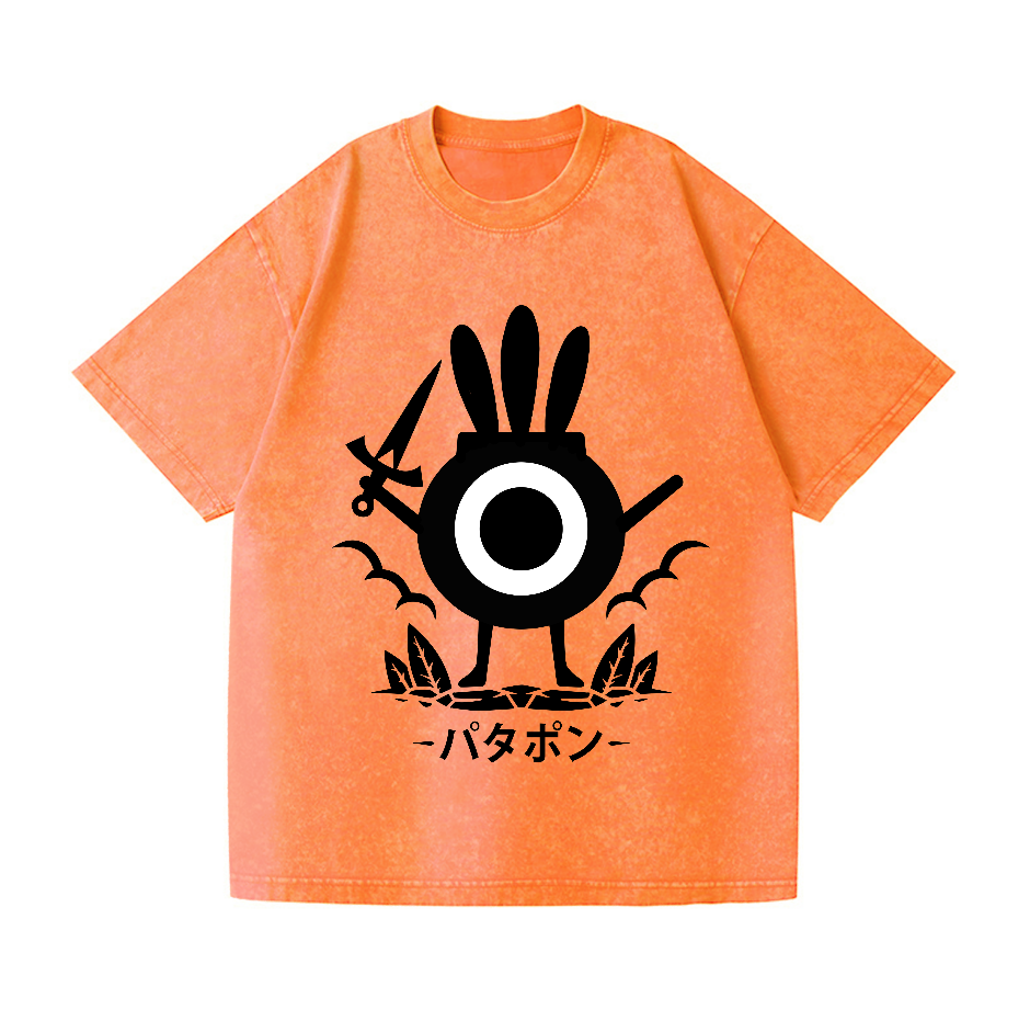 Patapon Vintage Wash Japanese Design T-Shirt