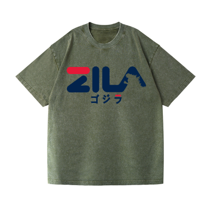 Godzilla Vintage Wash Japanese Design T-Shirt