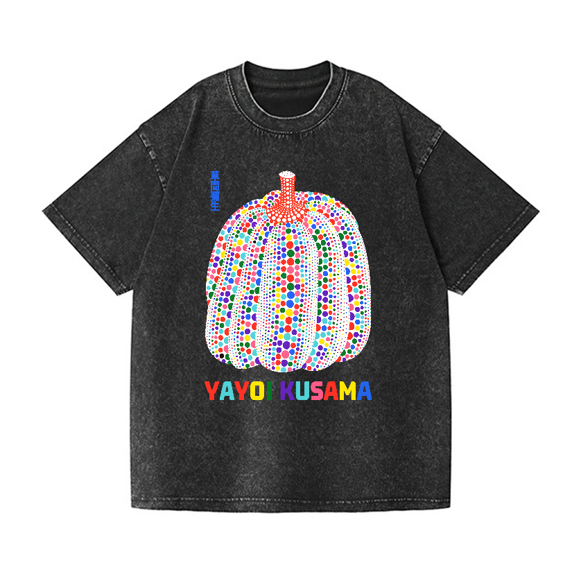 Yayoi Kusama Pumpkin Vintage Wash Japanese Design T-Shirt
