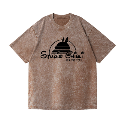 Studio Ghibli Totoro Vintage Wash Japanese Design T-Shirt